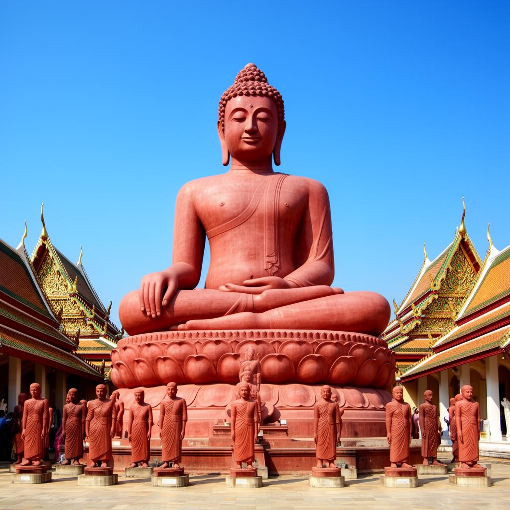 80-ft Great Buddha Statue & Thai Monastery, Gaya